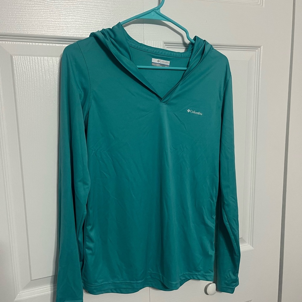 Columbia Teal Long Sleeve Women's Top